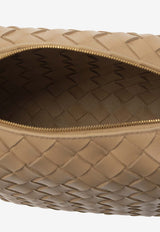 Bottega VenetaSmall Loop Intrecciato Leather Crossbody Bag680255 V1G11-2700Almond