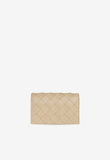 Bottega Veneta  Intrecciato Leather Cardholder with Coin Purse Porridge 689532 VCPP3-9776