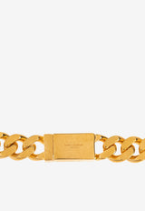 Saint Laurent Two-Tone Curb Chain Necklace Gold 691200 Y1500-8035