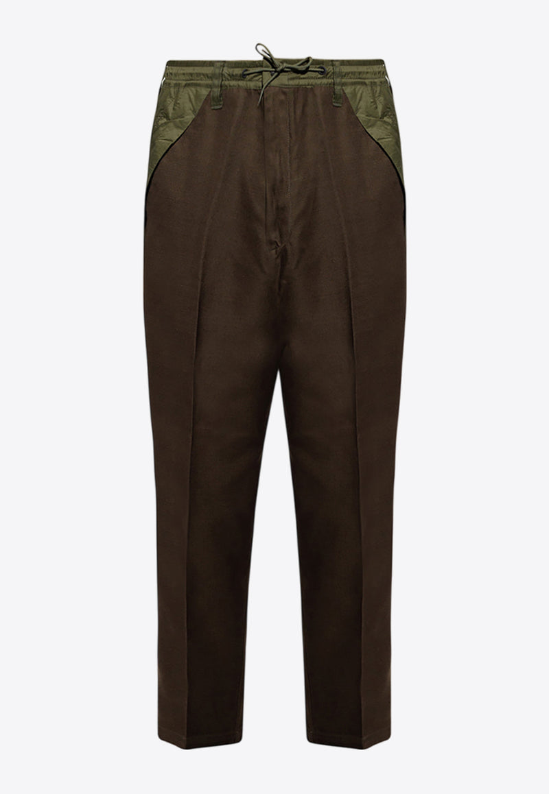 Emporio Armani Sustainable Drawstring-Waist Pants Green 6K1P9A 1N2IZ-0518
