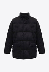 Emporio Armani High-Neck Quilted Wool Jacket Black 6L1L87 1NTYZ-0999