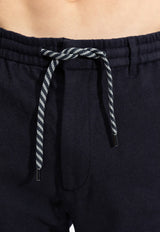 Emporio Armani Drawstring Tailored Pants Navy 6L1PB5 1NTYZ-0920