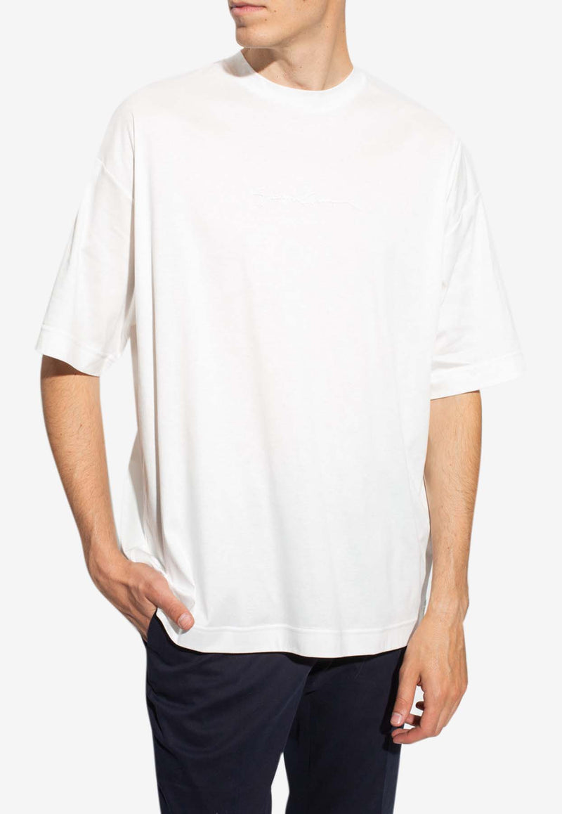 Giorgio Armani Logo-Detail Short Sleeved Crewneck T-shirt 6LST65 SJM1Z-U1AX