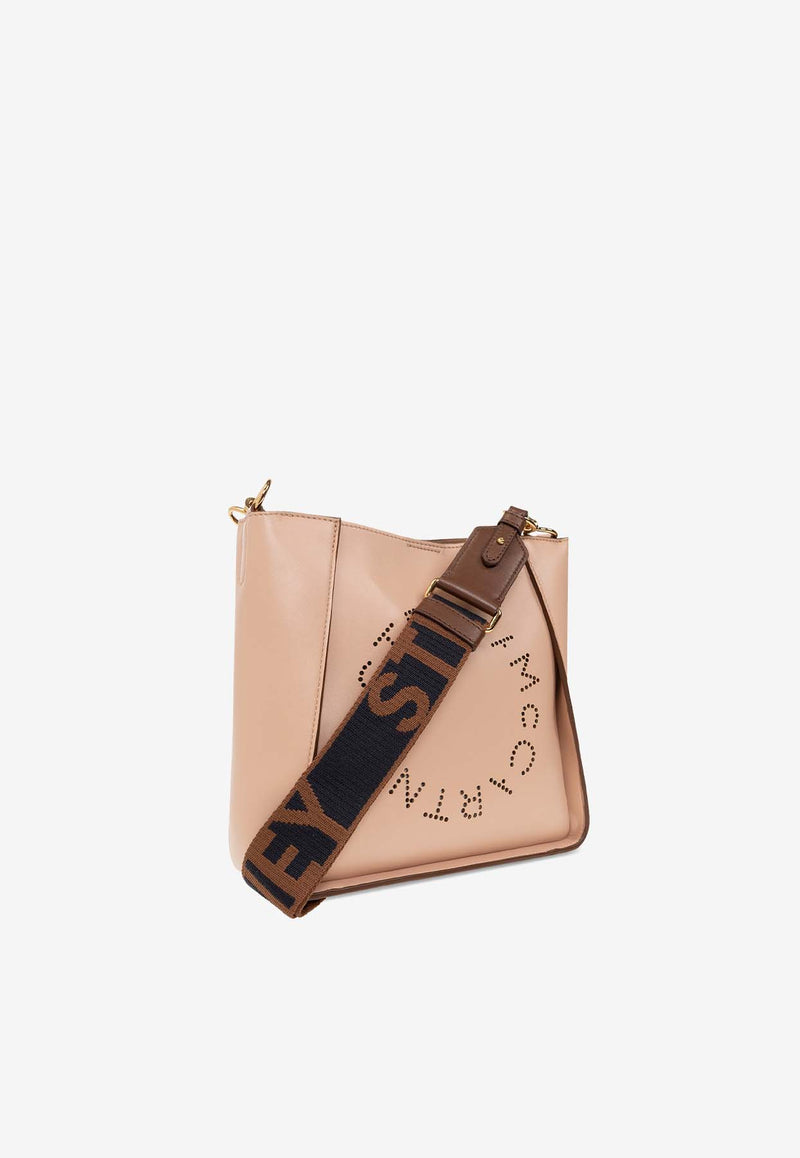 Stella McCartney Perforated Logo Shoulder Bag Pink 700073 W8542-6802