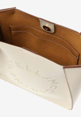 Stella McCartney Perforated Logo Shoulder Bag Cream 700073 W8542-9000