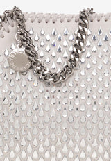 Stella McCartney Mini Falabella Crystal Mesh Shoulder Bag Gray 700109 WP0135-8101