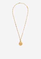 Bottega Veneta Raise Pendant Necklace Gold 707815 VAHU0-8120
