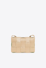 Bottega Veneta Cassette Shoulder Bag in Intreccio Leather 708768 V29E0-9703