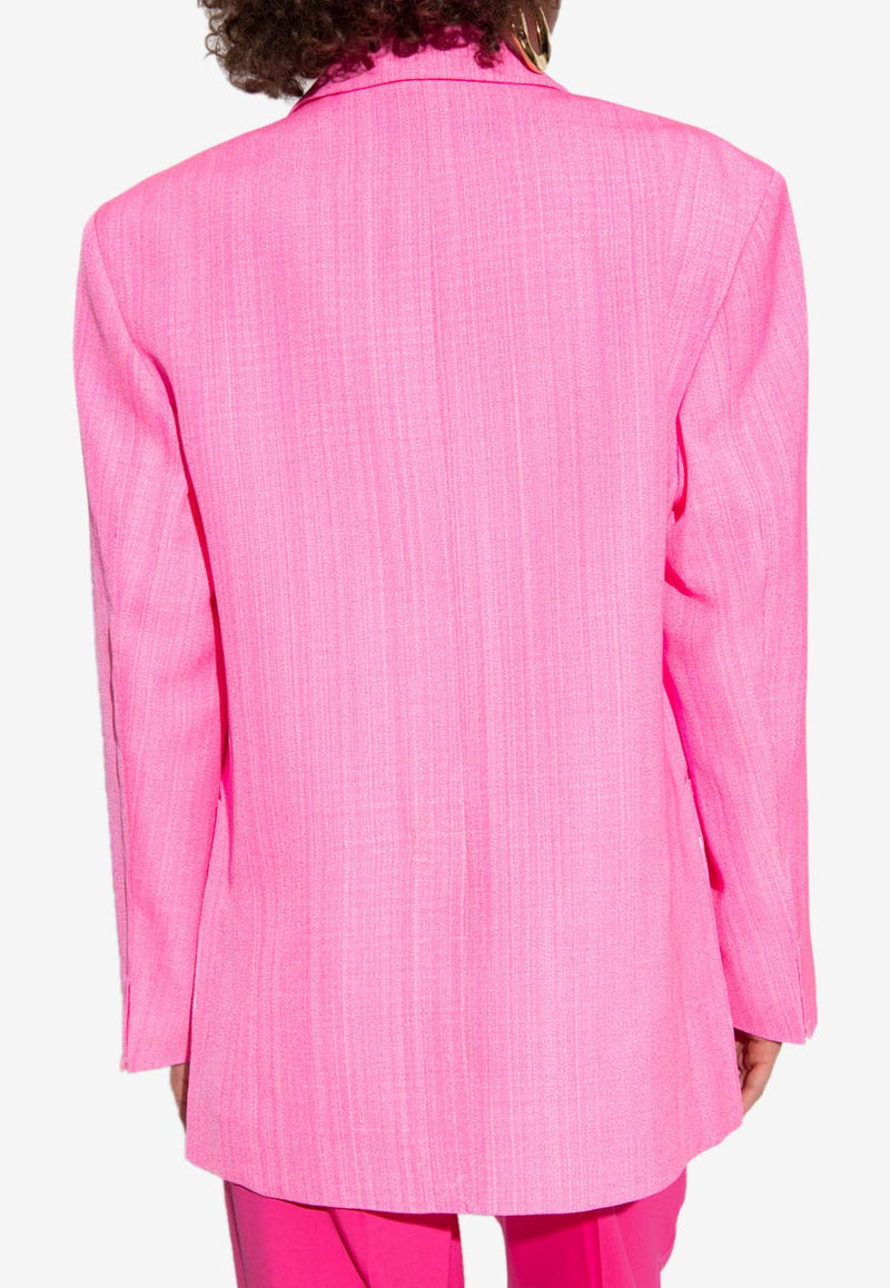 Jacquemus D'homme Single-Breasted Blazer Pink 213JA101 1031-430