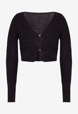 Jacquemus Knitted Button-Front Cardigan Black 213KN23-213 236-990