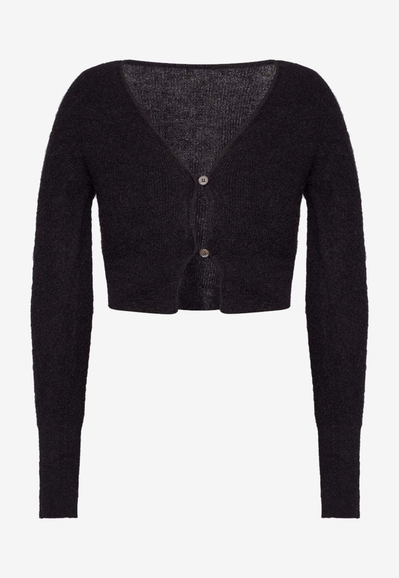 Jacquemus Knitted Button-Front Cardigan Black 213KN23-213 236-990
