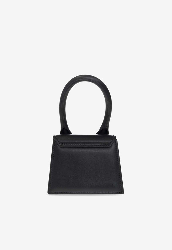 Jacquemus Le Chiquito Homme Top Handle Bag in Smooth Leather Black 216BA001 3061-990