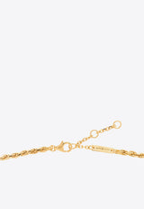 Bottega Veneta Drop Pendant Chain Necklace Gold 716804 VAHU0-8120