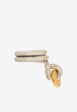 Bottega Veneta Loop Ring Silver 716947 V507D-8119