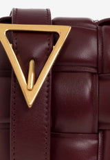 Bottega Veneta Small Padded Cassette Crossbody Bag in Intrecciato Leather Barolo 717506 VCQR1-2247