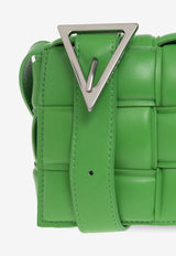 Bottega Veneta Small Padded Cassette Crossbody Bag in Intrecciato Leather Parakeet 717506 VCQR1-3724