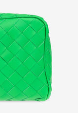 Bottega Veneta Intrecciato Leather Pouch Bag Parakeet 729295 VCPQ1-3724