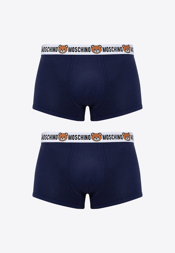 Moschino Teddy Bear Logo Band Boxers - Set of 2 Navy 2221 A4770 8119-0290