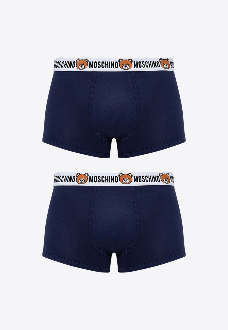 Moschino Teddy Bear Logo Band Boxers - Set of 2 Navy 2221 A4770 8119-0290