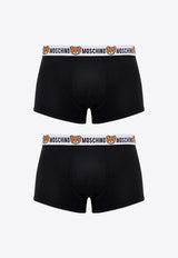 Moschino Teddy Bear Logo Band Boxers - Set of 2 Black 2221 A4770 8119-0555