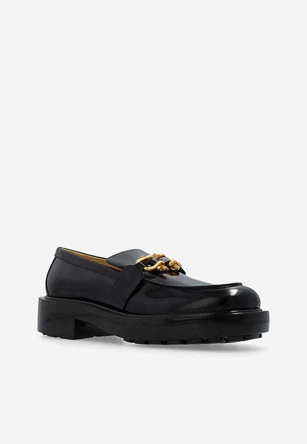Bottega Veneta Monsieur Shiny Leather Loafers Black 730254 V28R0-1000