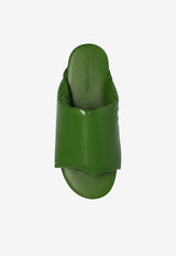 Bottega Veneta Cushion Puffy Leather Slides Jalapeno 730289 V2LR0-3653