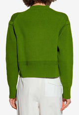 Bottega Veneta Rib Knit Cashmere Sweater Jalapeno 730562 V24Q0-3052