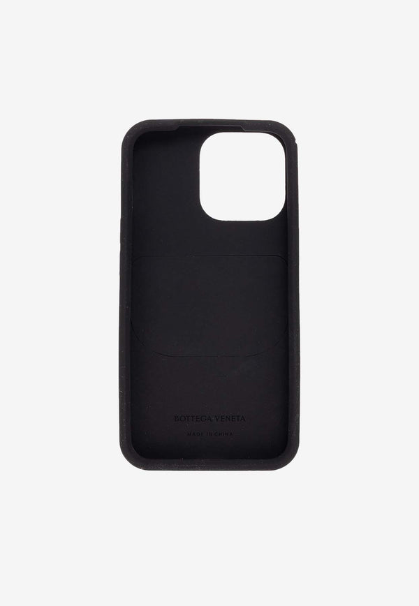Bottega Veneta iPhone 13 Pro Intreccio Case Black 730570 V0EY0-1000