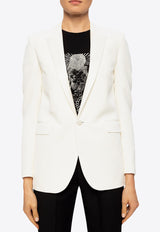 Saint Laurent Single-Breasted Wool Blazer  White 514631 Y513W-9935