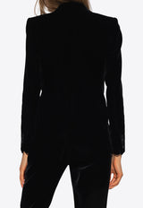 Saint Laurent Velvet Tuxedo Blazer Black 517741 Y525R-1000