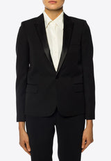 Saint Laurent Single-Breasted Tuxedo Blazer Black 517816 Y399W-1000