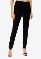 Saint Laurent Tapered-Leg Tailored Wool Pants Black 517819 Y404W-1000
