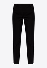 Saint Laurent Tapered-Leg Tailored Wool Pants Black 517819 Y404W-1000