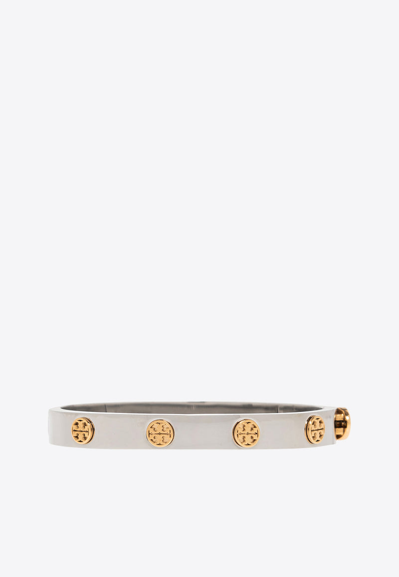 Tory Burch Miller Stud Hinge Bracelet Silver 78420 0-024