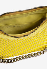 Stella McCartney Mini Falabella Crystal Mesh Shoulder Bag Yellow 7B0001 WP0054-7001