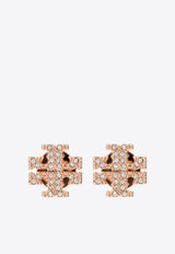 Tory Burch Kira Crystal Pave Stud Earrings Rose Gold 53423 0-696