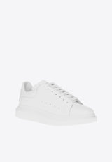 Alexander McQueen Oversized Leather Sneakers White 553680 WHGP5-9000