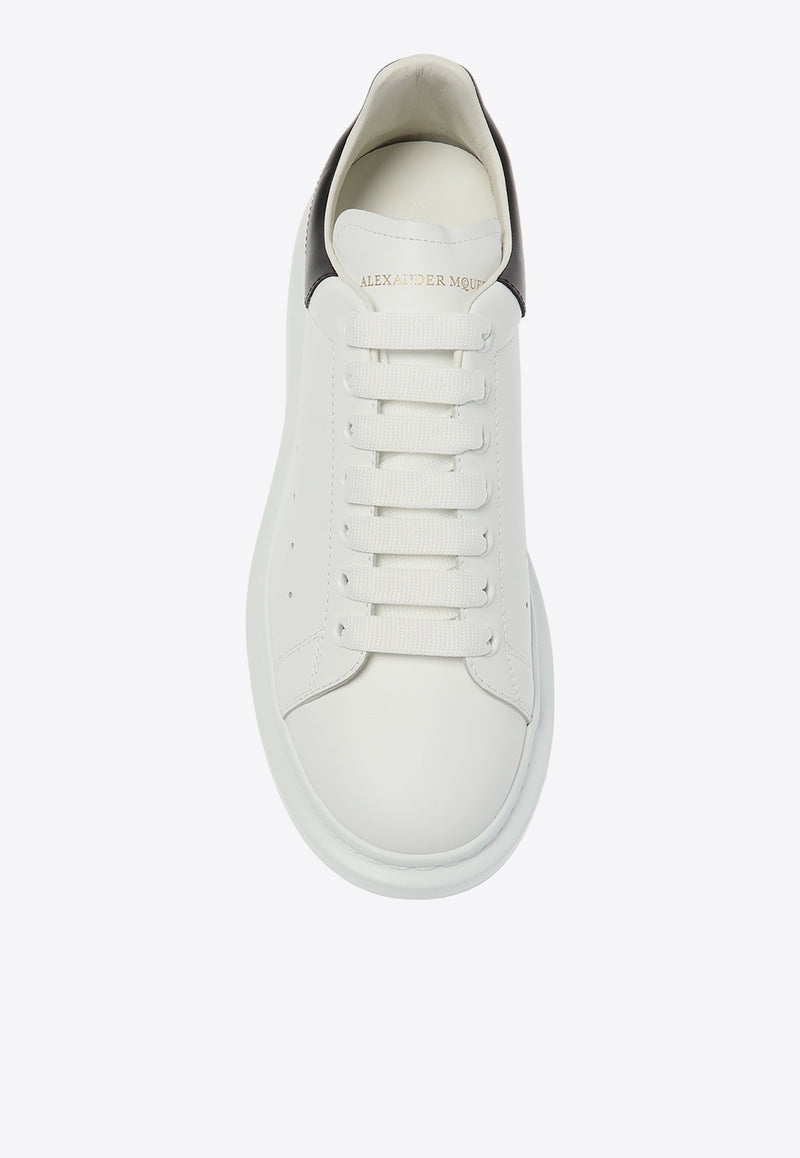 Alexander McQueen Oversized Leather Sneakers White 553680 WHGP5-9061