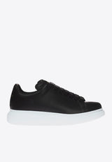 Alexander McQueen Oversized Leather Sneakers Black 553770 WHGP0-1000