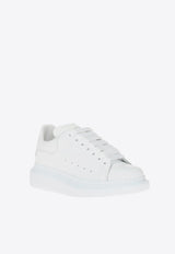 Alexander McQueen Oversized Leather Sneakers White 553770 WHGP0-9000