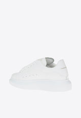 Alexander McQueen Oversized Leather Sneakers White 553770 WHGP0-9000