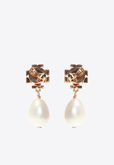 Tory Burch Kira Crystal Paved Pearl Drop Earrings Pearl 60525 0-137