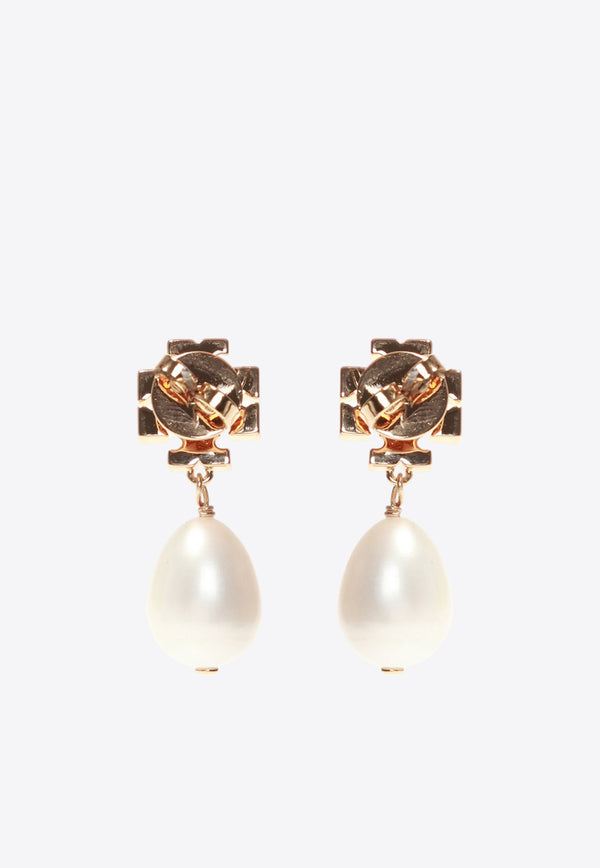 Tory Burch Kira Crystal Paved Pearl Drop Earrings Pearl 60525 0-137