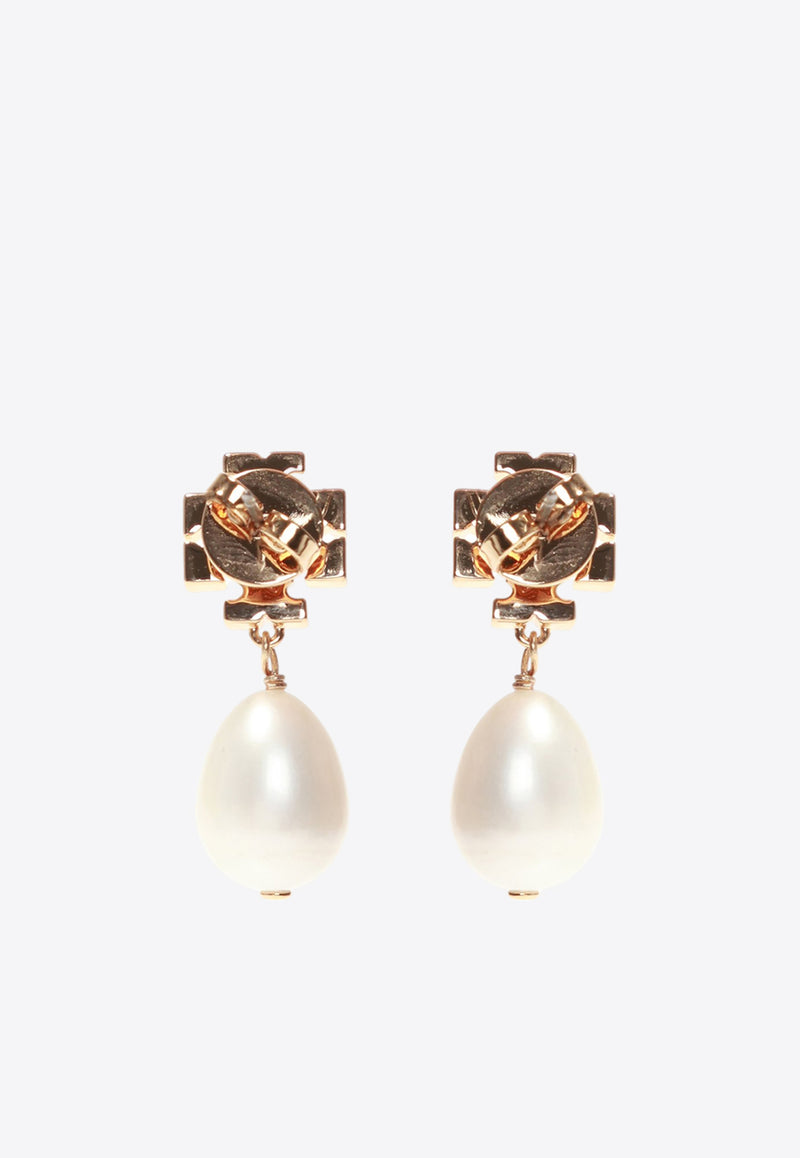 Tory Burch Kira Crystal Paved Pearl Drop Earrings Pearl 60525 0-137