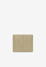 Bottega Veneta Bi-Fold Intrecciato Leather Wallet Travertine 605722 VCPQ6-2920
