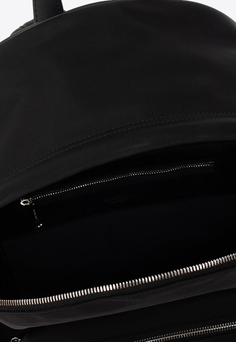 Logo Print Nylon Backpack