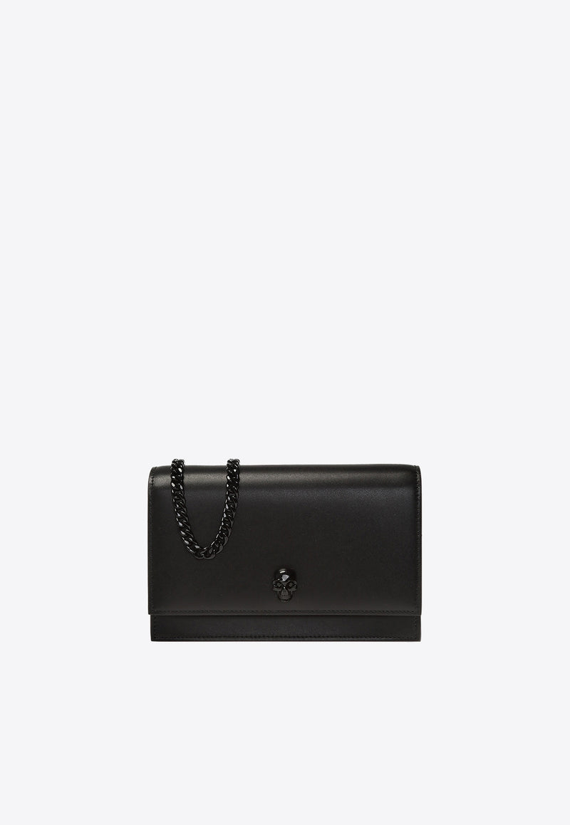 Alexander McQueen Small Skull Leather Crossbody Bag Black 613088 1CW0V-1000