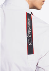 Alexander McQueen Signature Harness Long-Sleeved Shirt White 615271 QRN44-9000