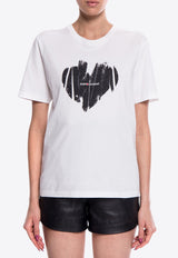 Saint Laurent Logo-printed Crewneck T-shirt 615522 YBSO2-9744