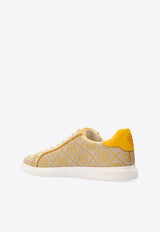 Tory Burch T Monogram Howell Court Sneakers Yellow 81249 0-712